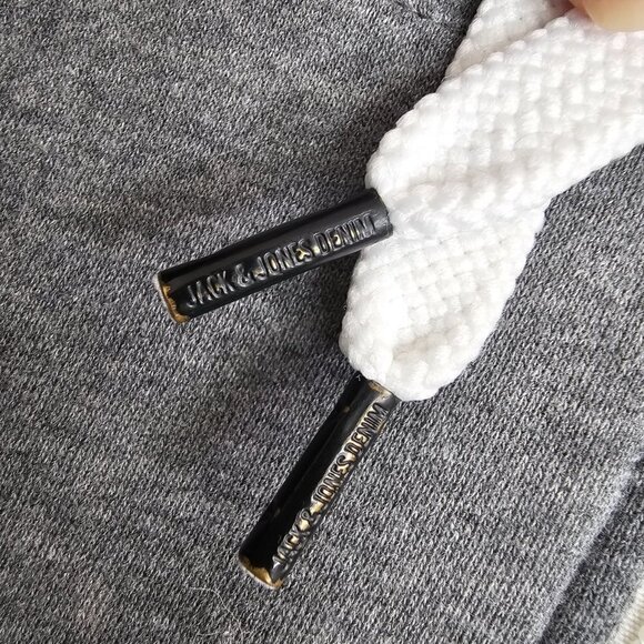 Jack Jones Men's Clay Sweat Grey Zip up Hoodie, S, 4 Front Pocket (2 Zip) - Picture 3 of 13